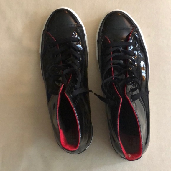 patent leather converse high tops